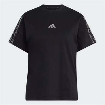 adidas Seasonal Essentials Animal Print 3-Stripes Kadın Tişört