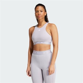 adidas Techfit Medium-Support High-Neck Bra Kadın Büstiyer