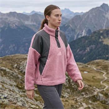 adidas Terrex Xploric Climawarm High Pile Snap Kadın Sweatshirt