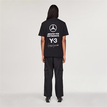adidas Y-3 Mercedes Logo Stack Erkek Tişört