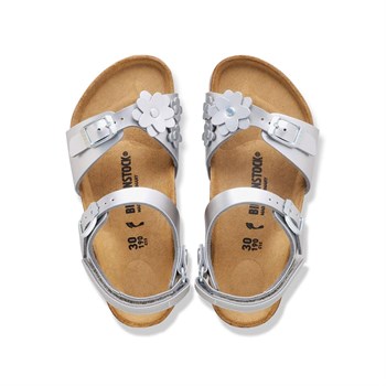 Birkenstock Rio Flowers BF Electric Metallic AS Çocuk Sandalet