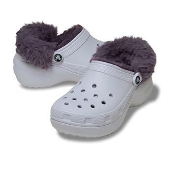 Crocs Classic Platform Fuzz Lined Kadın Terlik