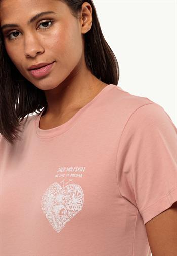 Jack Wolfskin Discover Heart Kadın Tişört