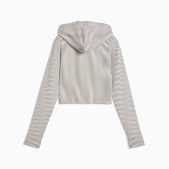 Puma Essentials Ribbed Zip-Up Kadın Sweatshirt