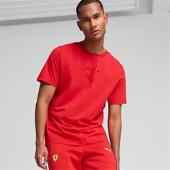 Puma Ferrari Race Tonal Big Shield Erkek Tişört