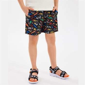 Skechers Allover Print Çocuk Şort Mayo