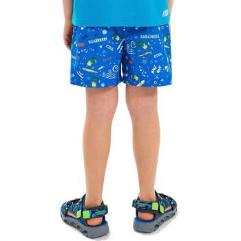 Skechers Allover Print Çocuk Şort Mayo