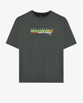 Skechers Graphic Tee Heavy Weight Oversize Erkek Tişört