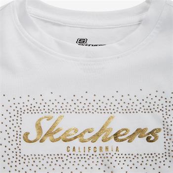 Skechers Graphic Tee Shiny Logo Kadın Tişört
