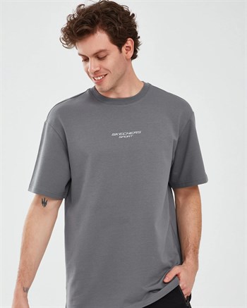 Skechers M Graphic Tee Reflect Logo Oversize Erkek Tişört