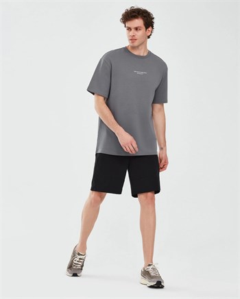 Skechers M Graphic Tee Reflect Logo Oversize Erkek Tişört