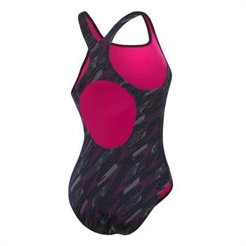 Speedo Hexagonal Medalist Swimsuit Kadın Yüzücü Mayosu