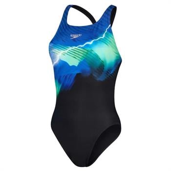 Speedo Placement Digital Leaderback Kadın Yüzücü Mayosu