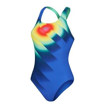Speedo Placement Digital Powerback Kadın Yüzücü Mayosu