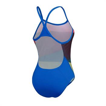 Speedo Placement Digital Turnback Kadın Yüzücü Mayosu