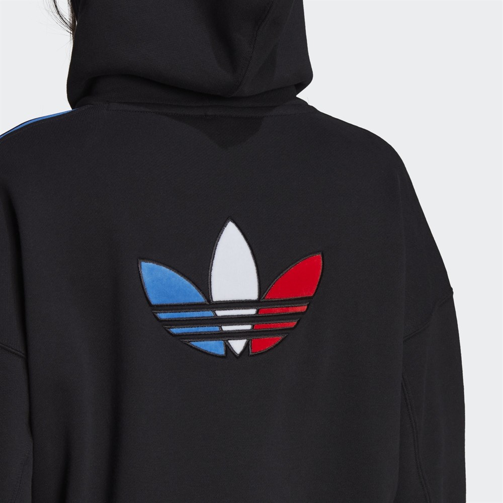 adidas Adicolor Tricolor Trefoil Crop Kad n Sweatshirt GN2853