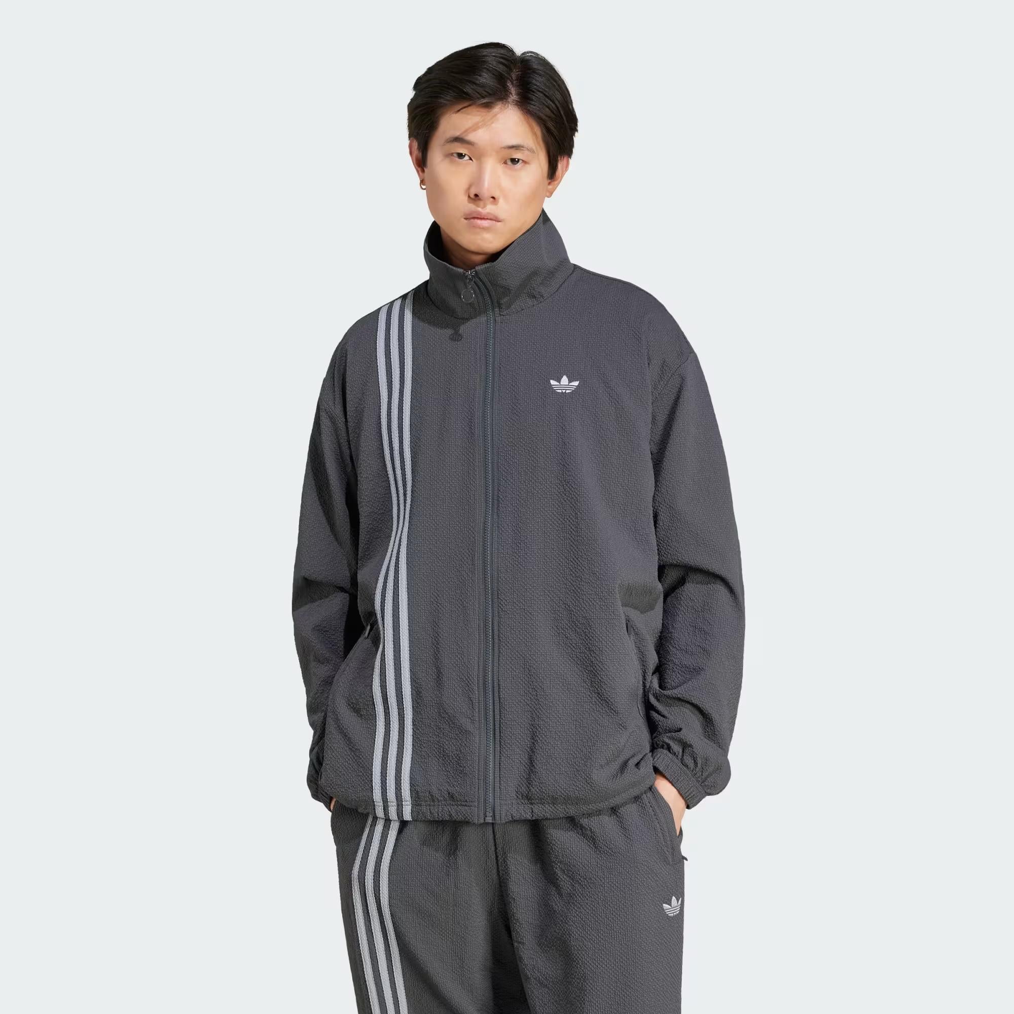 adidas Fashion Seersucker Firebird Erkek Sweatshirt JC8860