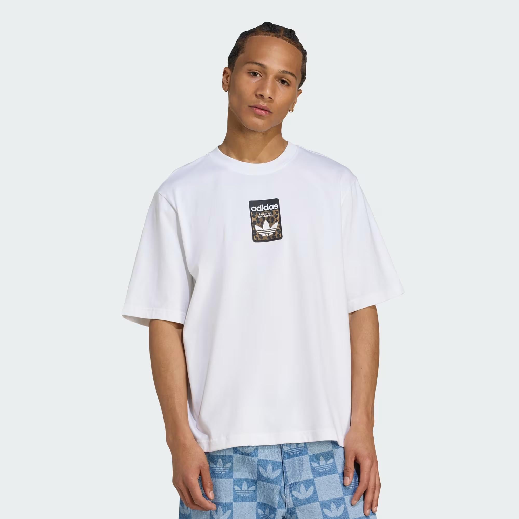 adidas Leo Oversized Erkek Tişört JV7570 | Dalkılıç Spor