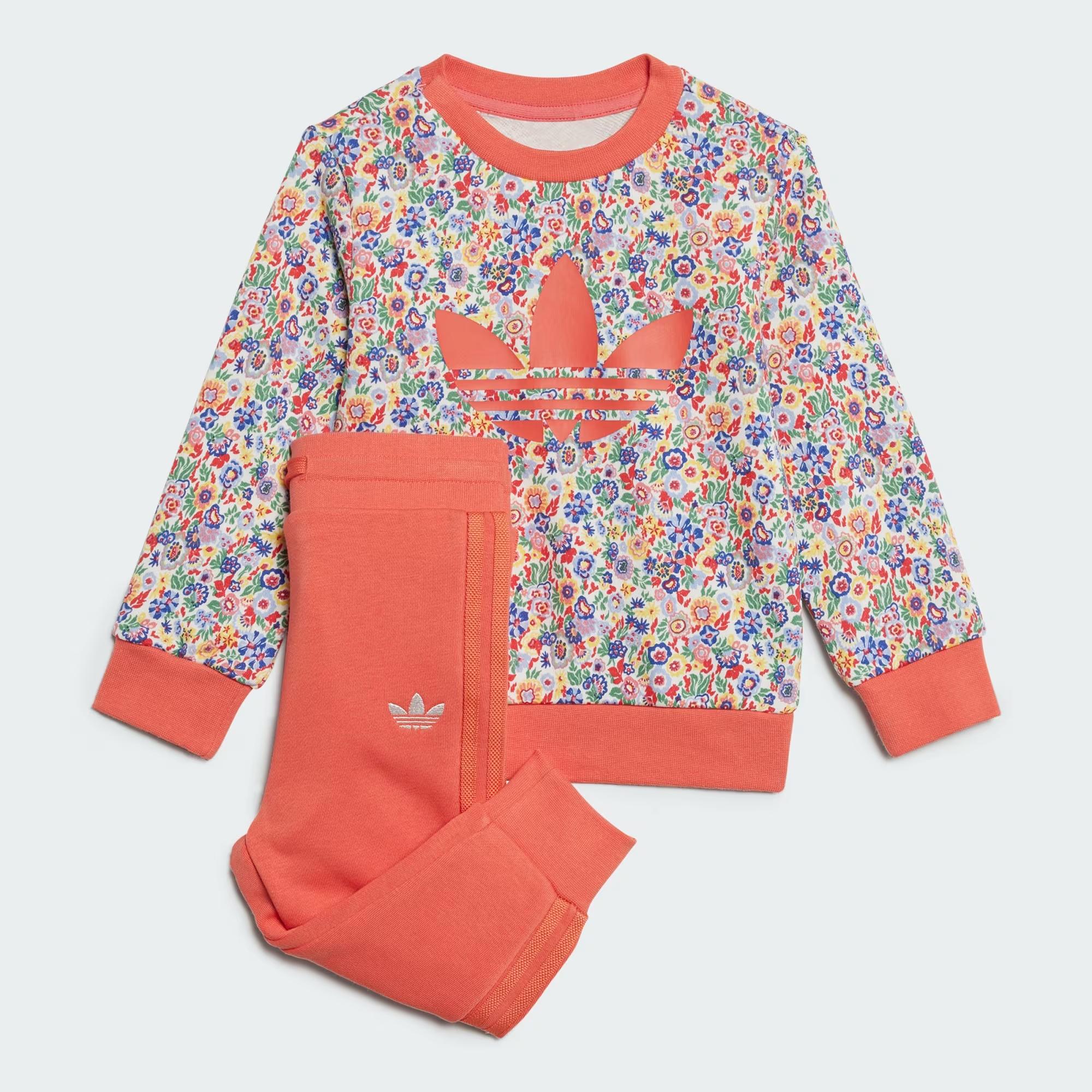 liberty　0710 adidas Originals x Liberty London Crew Set Çocuk Eşofman Takımı
