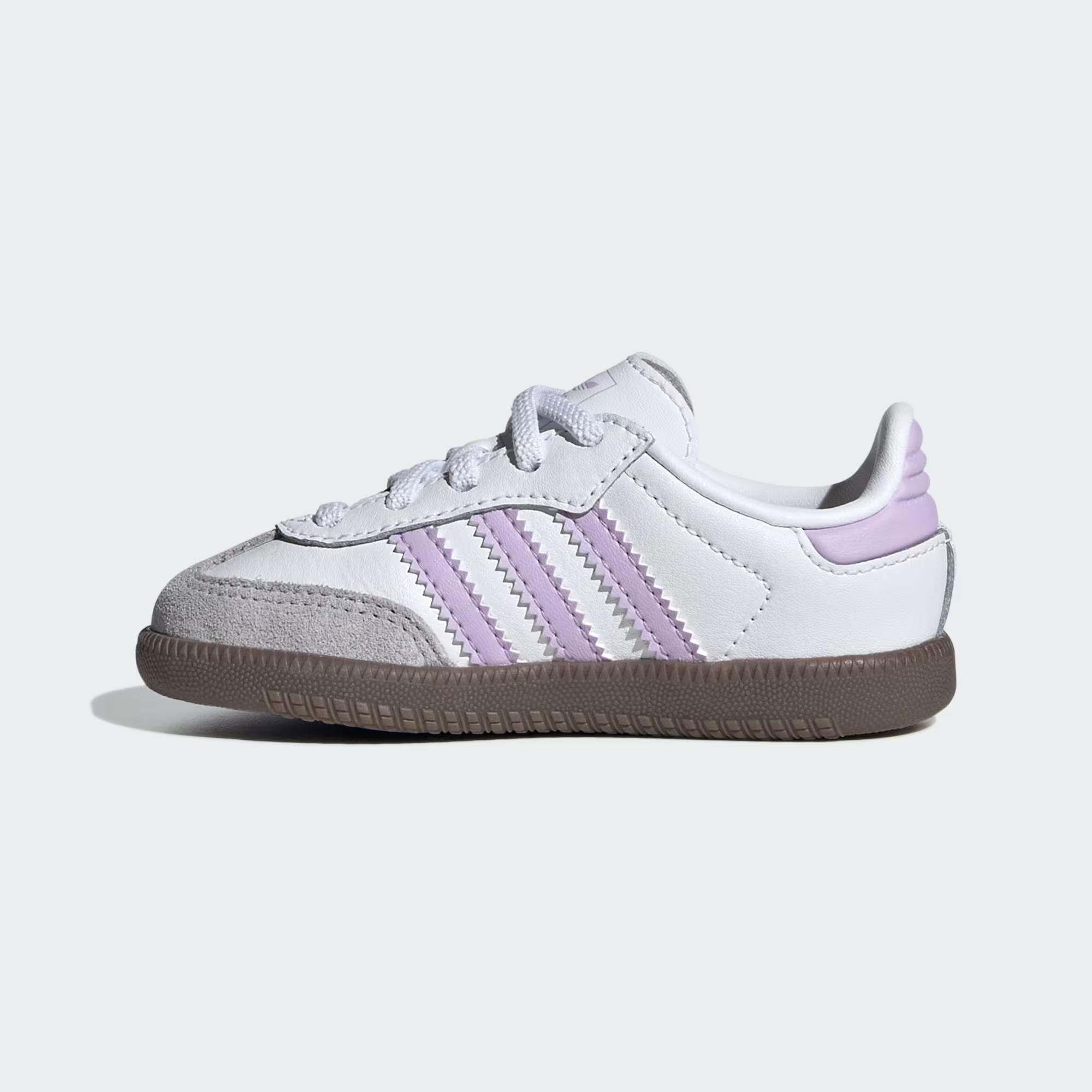 adidas gazelle silver green womens adidas Samba OG Comfort Closure Elastic Lace Shoes Kids White 4K