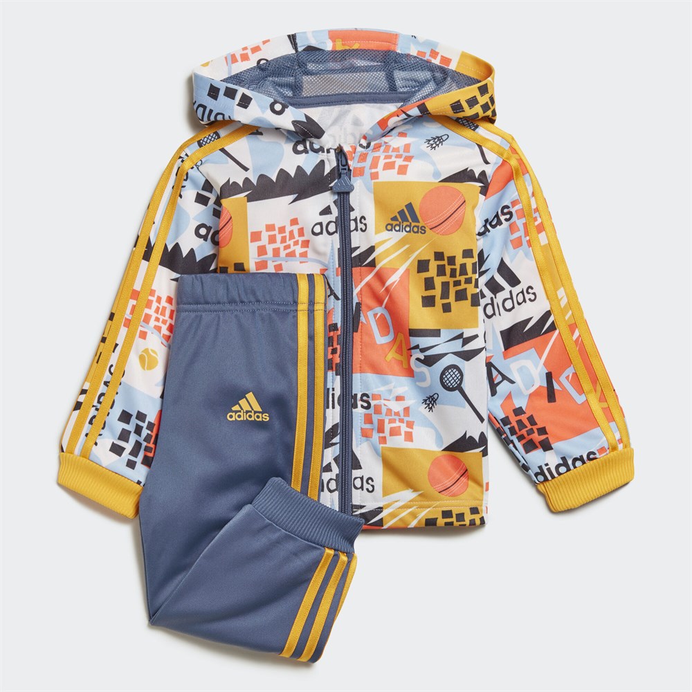 adidas Shiny Hooded Jogger Çocuk Eşofman Takımı ED1139