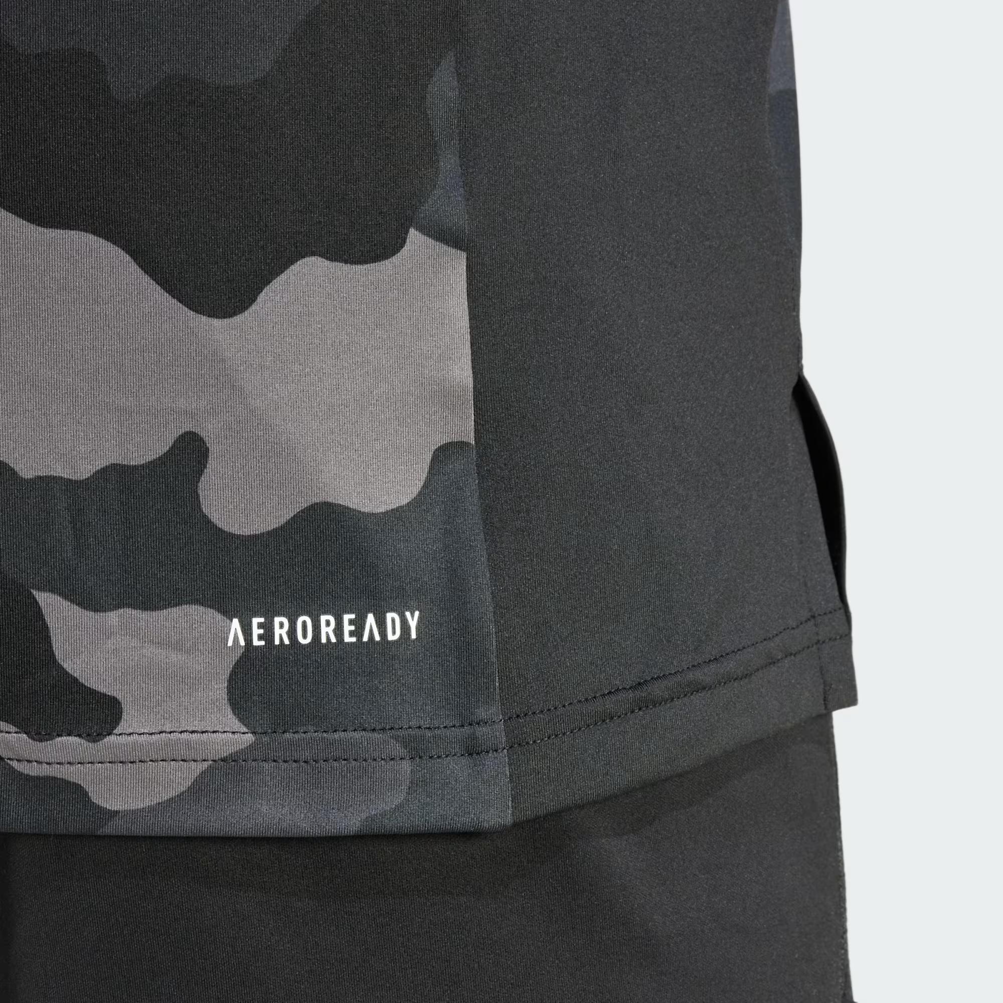 adidas Train Essentials Camo Allover Print Erkek Tişört IS6153 ...