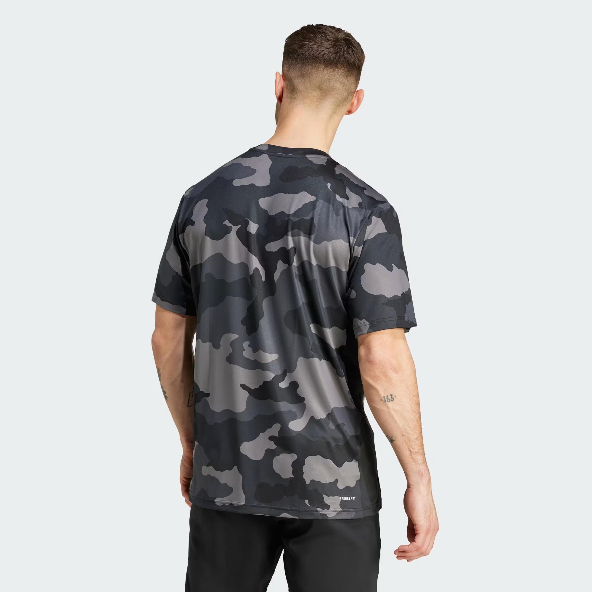 adidas Train Essentials Camo Allover Print Erkek Tişört IS6153 ...