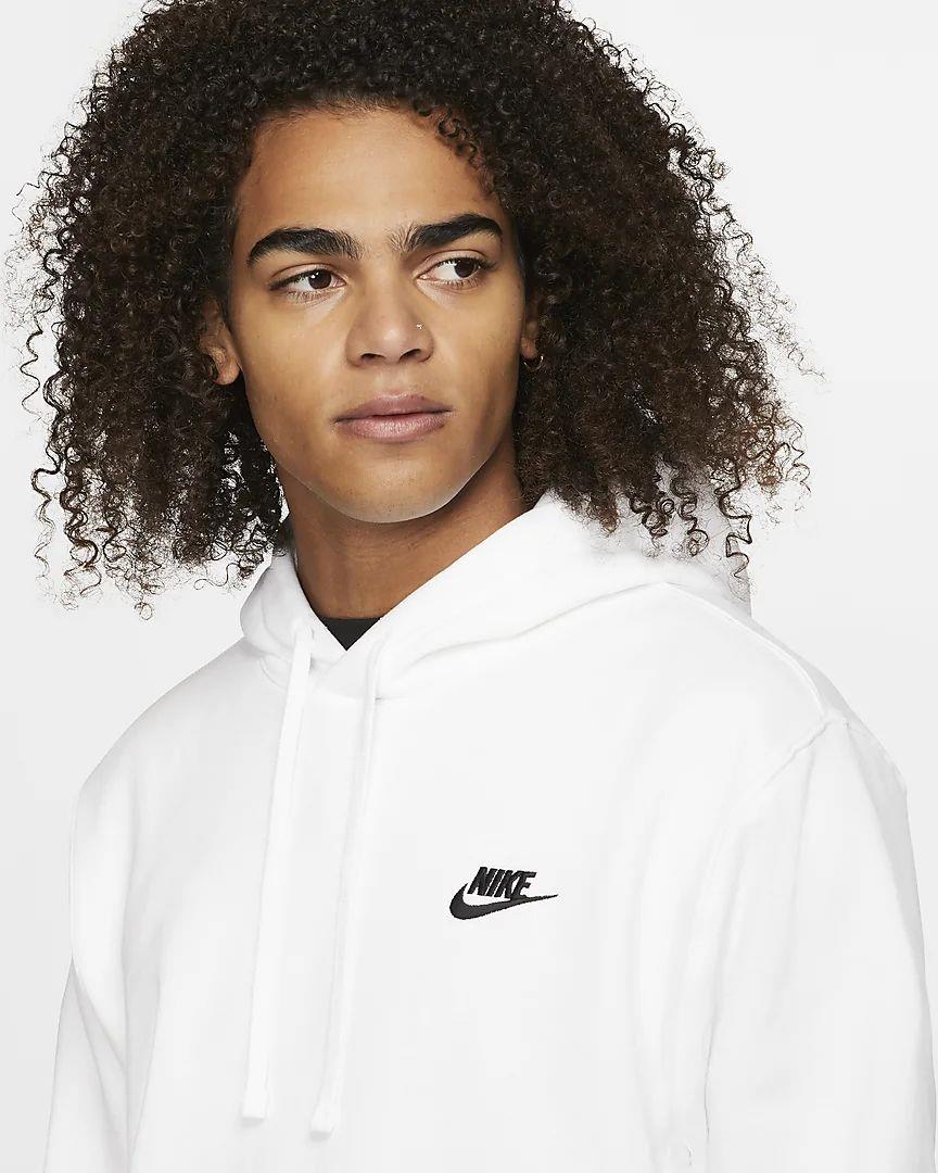 Nike sportswear club fleece pullover hoodie best sale