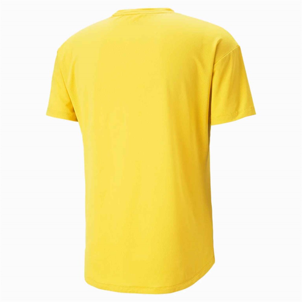 First 37646 Puma First Mile Commercial Tee Fresh Pear Erkek Tişört 523227-41