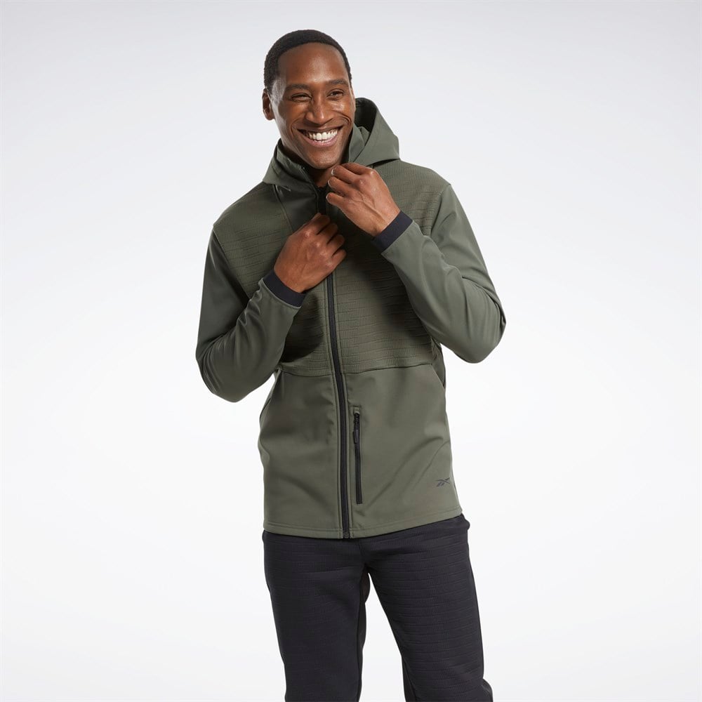 Tradeinn Reebok Thermowarm Delta Peak Pullover Hoodie Thermowarm
