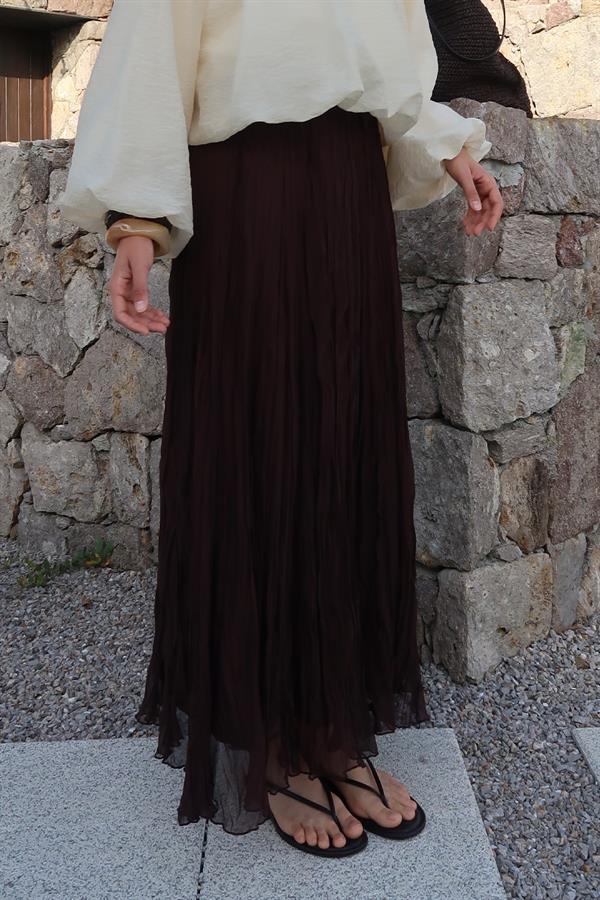 Acı Kahve Else Şifon Etek