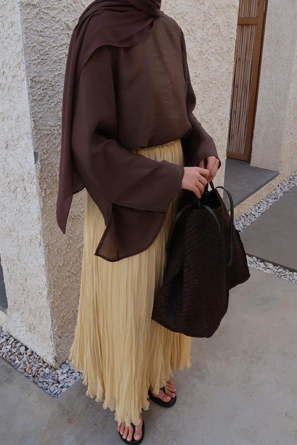 Dark Brown Lily Blouse 