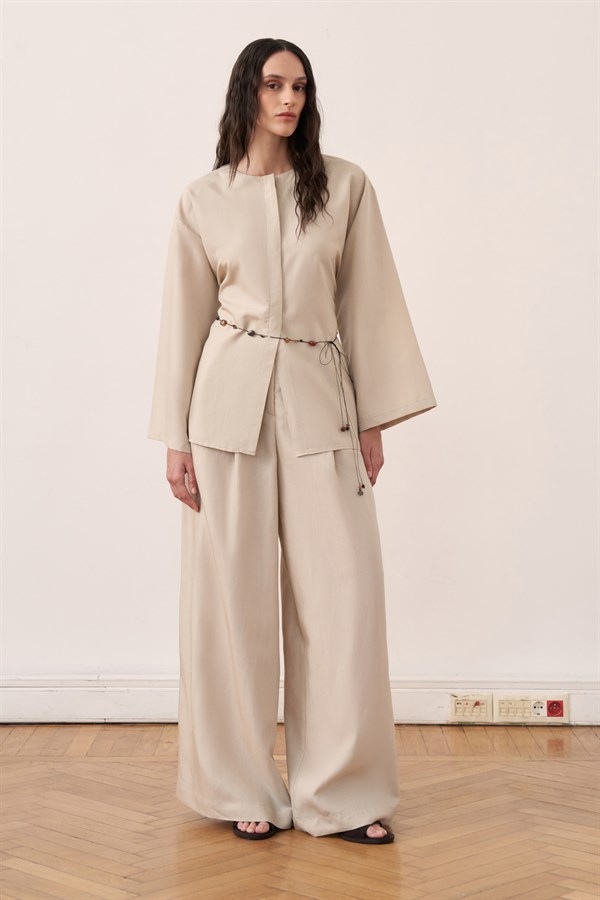 Alwa Pants Set Beige