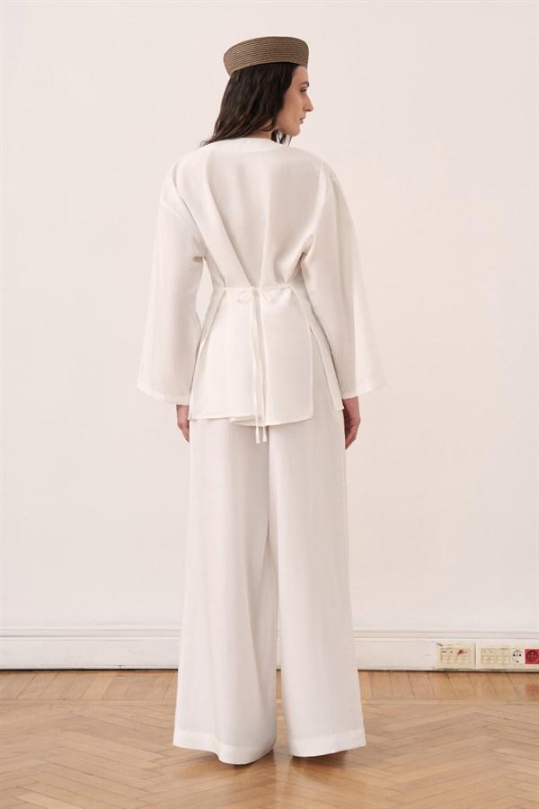 Alwa Pants Set White