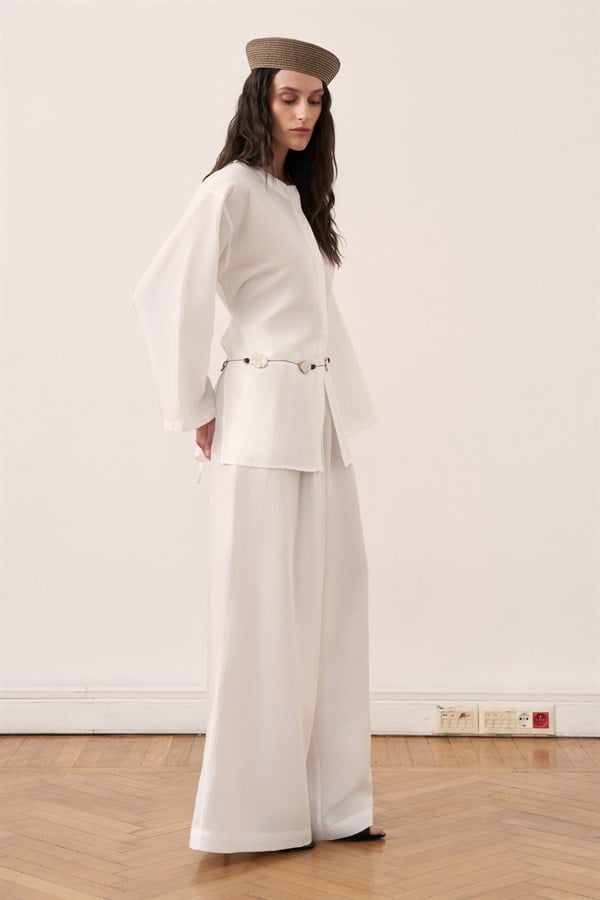 Alwa Pants Set White