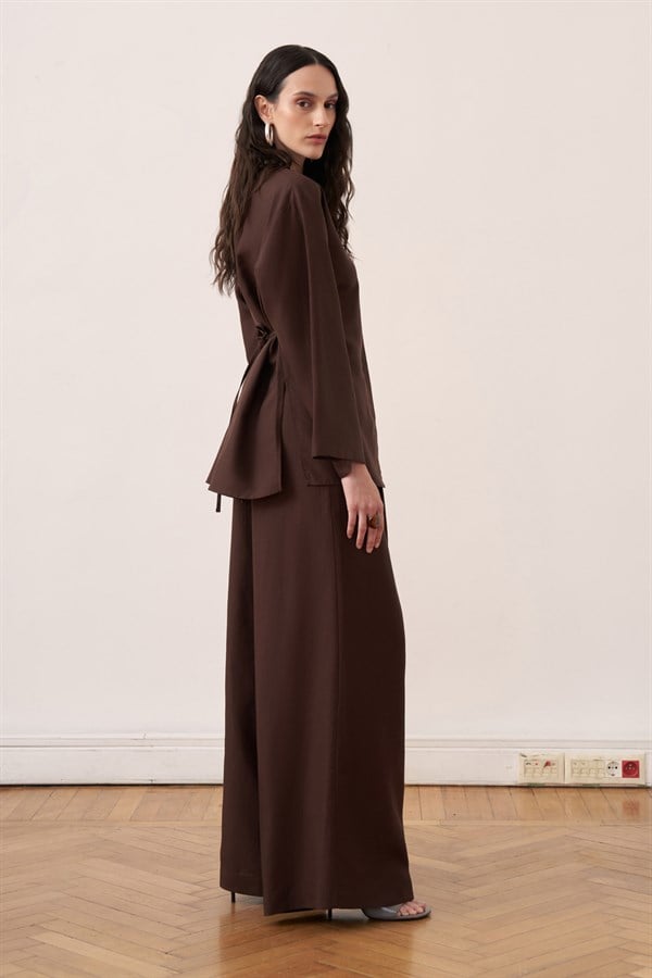 Alwa Pants Set Brown