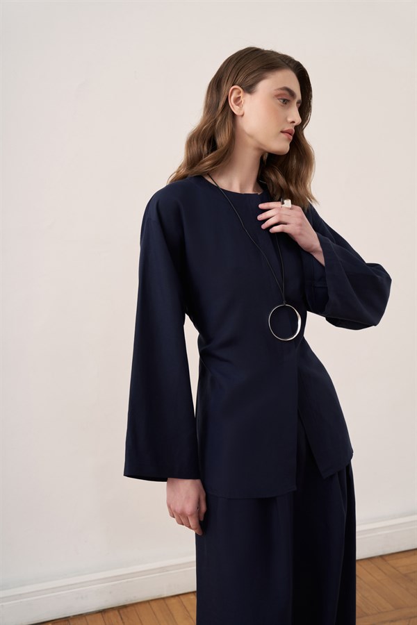 Alwa Pants Set Navy Blue
