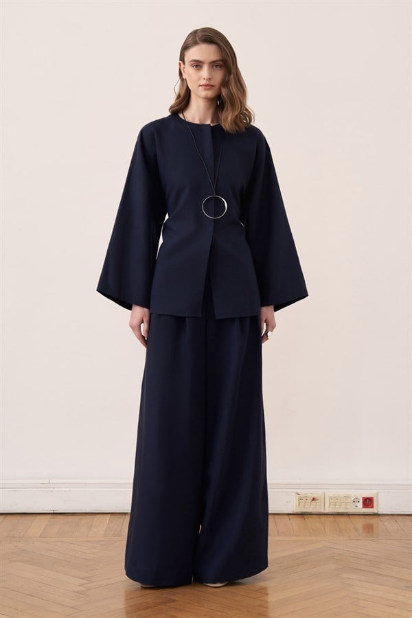 Alwa Pants Set Navy Blue
