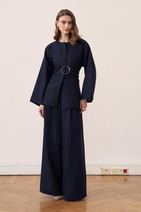 Alwa Pants Set Navy Blue
