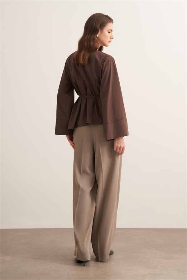 Anelis Gömlek Kahve