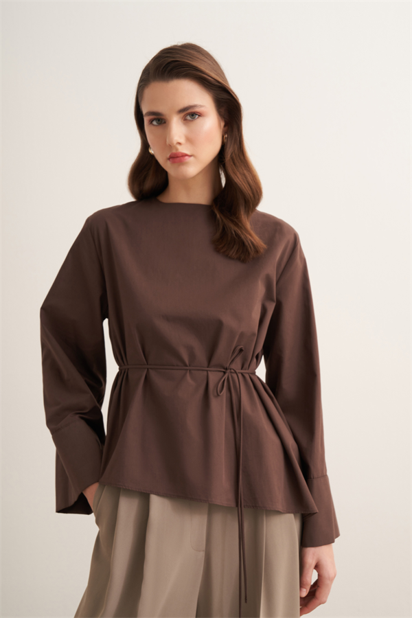 Anelis Gömlek Kahve