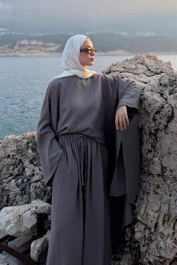 Antrasit Hanin Pantolon