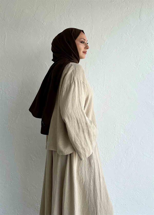 Mona Keten Ceket Bej