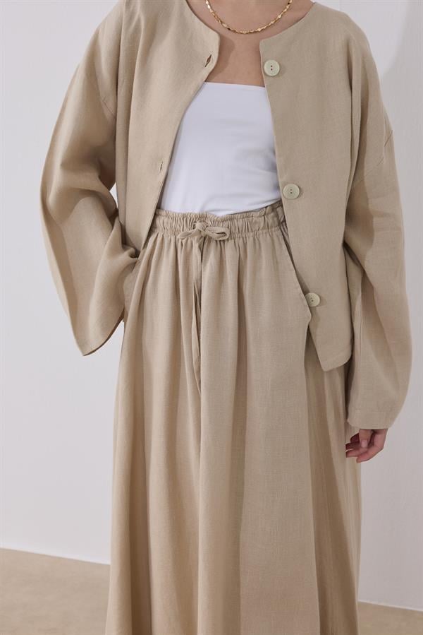 Mona Keten Ceket Bej