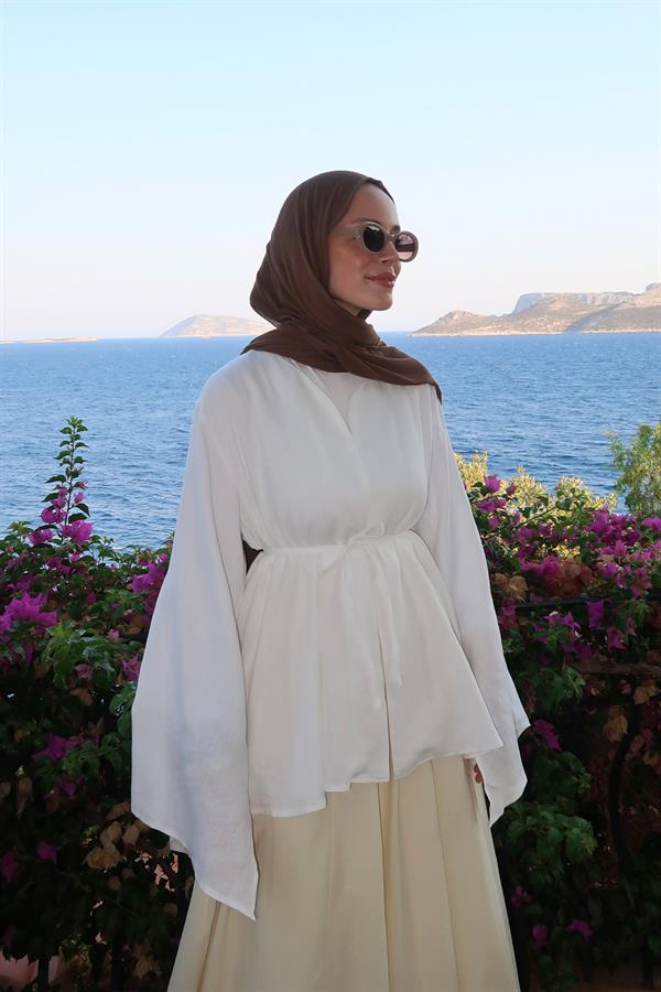 Lamis Kimono Beyaz