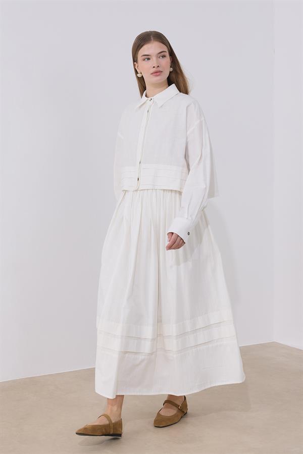 Osiris Keten Takım Beyaz