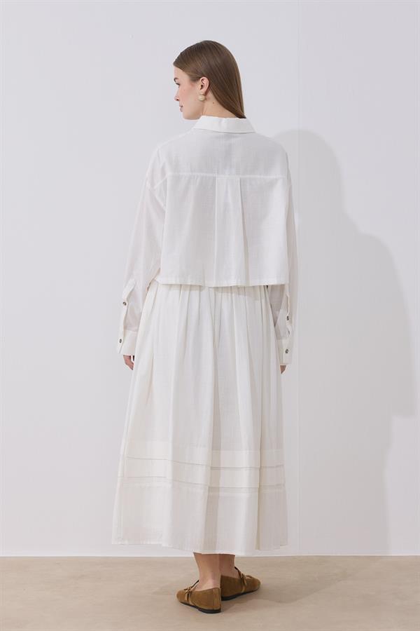 Osiris Keten Takım Beyaz