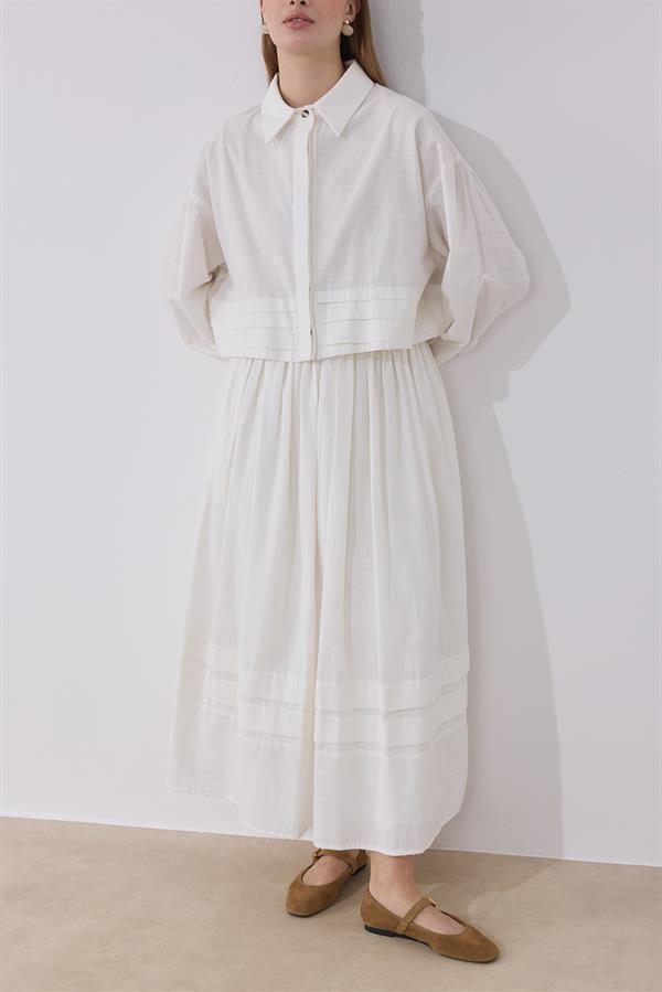 Osiris Keten Takım Beyaz