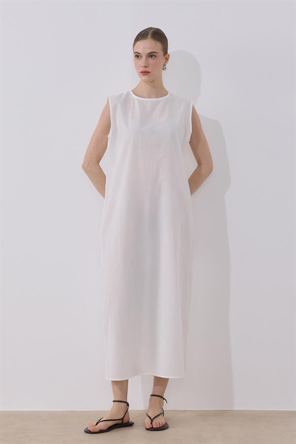 Pamuklu Vual İçlik Beyaz