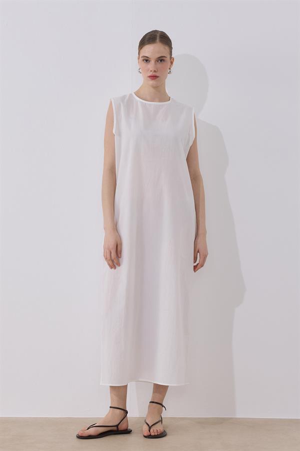 Pamuklu Vual İçlik Beyaz